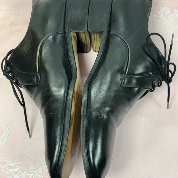 Concorie Riunite-Men-Black leather Dress shoes.Sz-10M.Italy.Used.